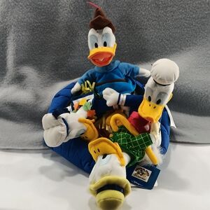 Donald Duck Bean Bag Characters 65th Anniversary Disney Store 4 In Hat W Tags